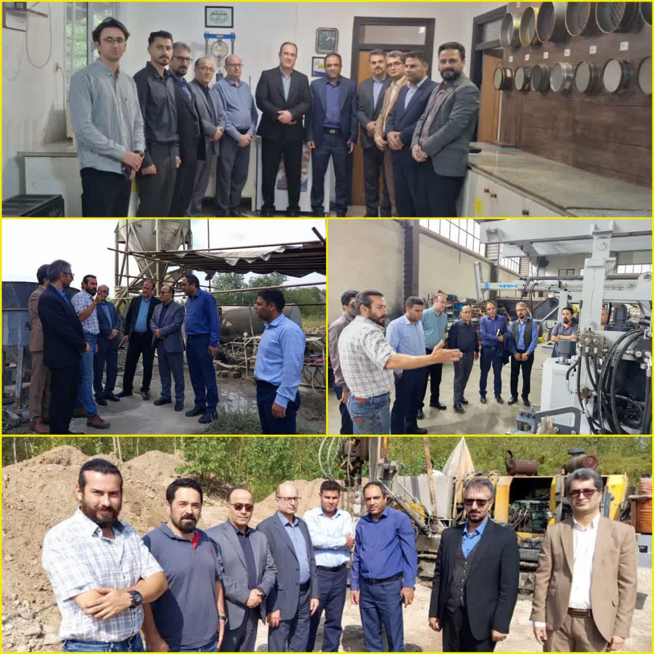 بازدید مسئولین شرکت آزمایشگاه فنی و مکانیک خاک از استان گیلان